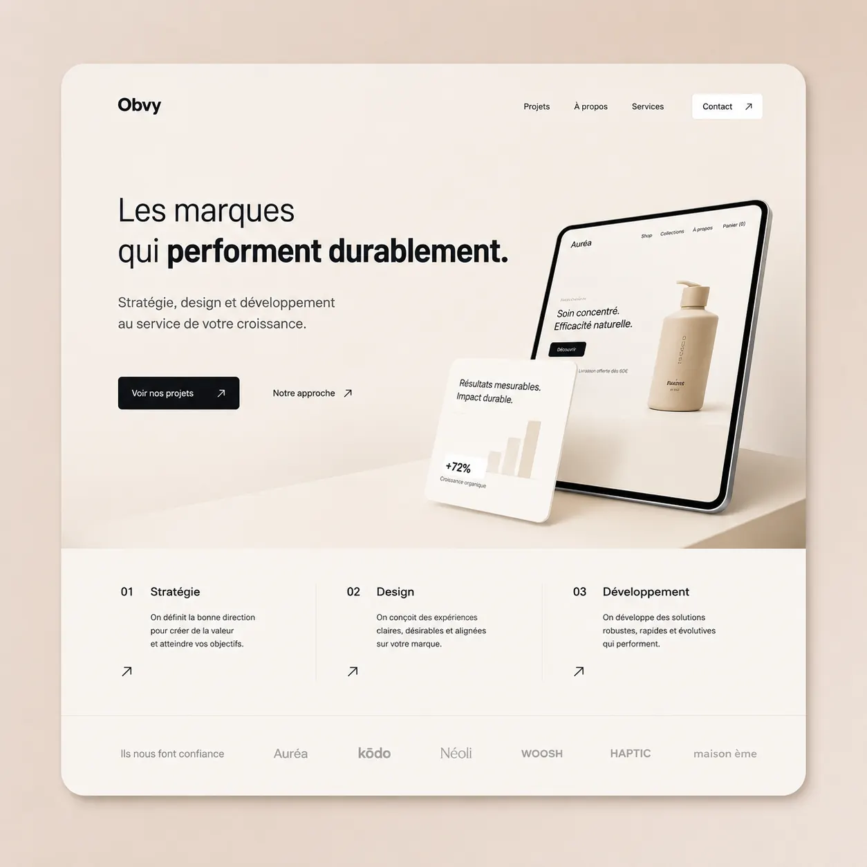 Design et développement