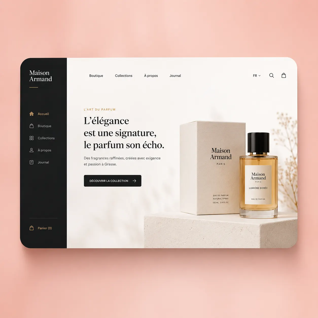 Lancement de la page